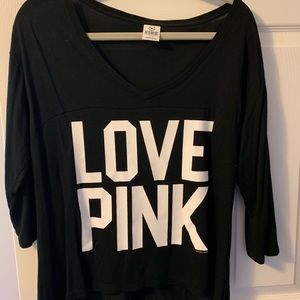 3/4 sleeve PINK Victoria’s Secret top